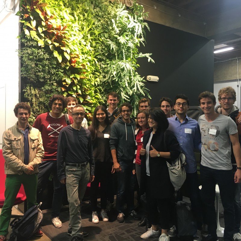 La promo 2015-2016 de Le Bridge rendent visite à Jean-Baptiste Rudelle fondateur de CRITEO dans ses locaux à San Francisco